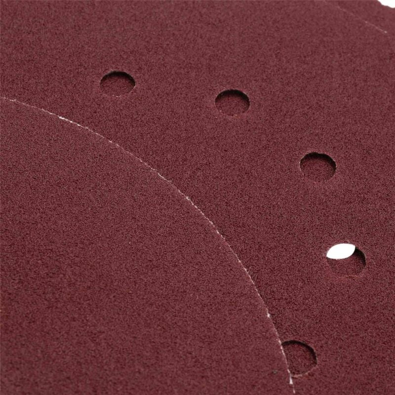 Image of 225 mm Schleifscheiben-Pads, 25 Stück Klett-Schleifpapierblätter für Exzenterschleifer (Körnung 80)