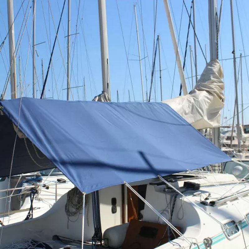 Taud de soleil voilier résistant aux UVs - Bleu marine Coversy 225 x 225 cm