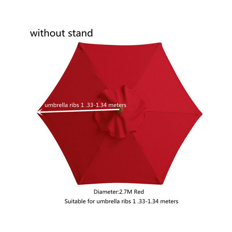2/2.7/3m parasole panno sostituibile senza