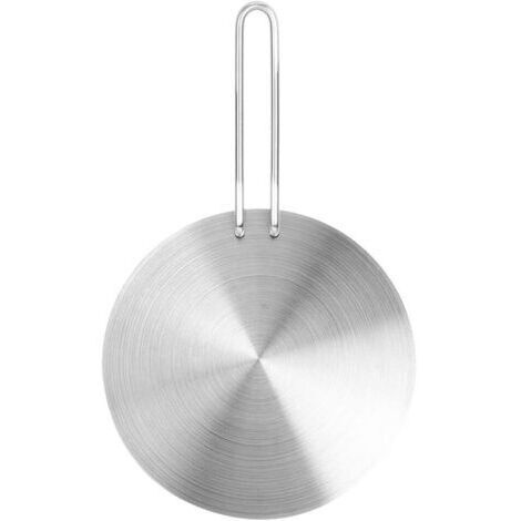 22cm Stainless Steel Heat Diffuser Plate Disc, Induction Hob, Electric and Gas Hob for use with coffee makers and cooking utensils (22 cm)