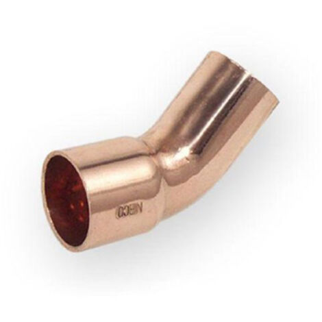 22mm 45deg soudure Tuyau raccord coude arc mâle x femelle diamètre cuivre angle
