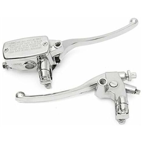 22MM Moto Hydraulique Frein Maître Cylindre Levier d'embrayage Chrome
