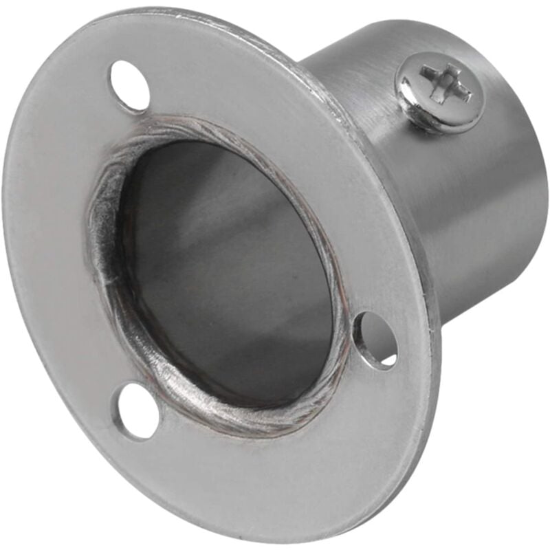 Image of 22mm Stainless Steel Pipe Socket Flange Holder Mounting Bracket Hardware Pack of 2