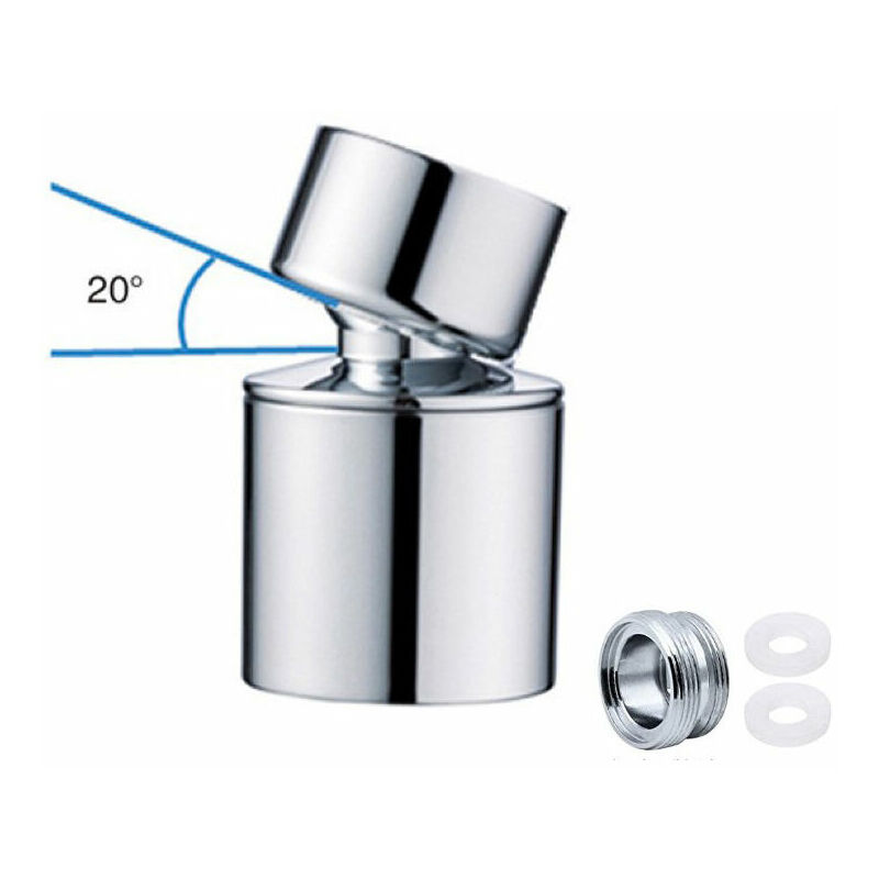 22mm Water Saving Kitchen Faucet Aerator Dual Function 360 Degree Rotation