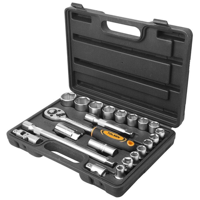 Tolsen - coffret cliquet 22PCS avec douilles 1/2'