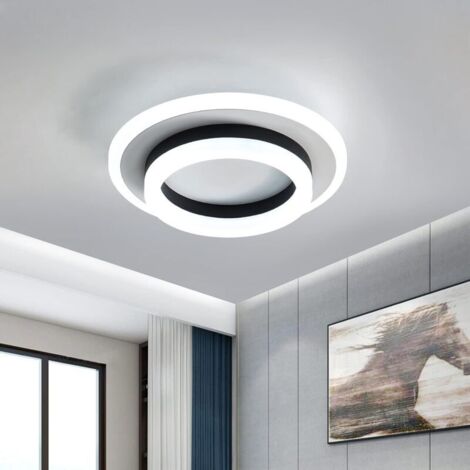 22W 2300 Lumen LED-Deckenleuchte, runde Leuchte im modernen Stil 6500K, geeignet für Schlafzimmer oder Wohnzimmer (20 cm Durchmesser).