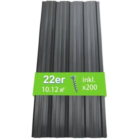 THANADDO 22x Trapezblech Profilblech Dachblech Wellblech Stahlblech Dachpaneele