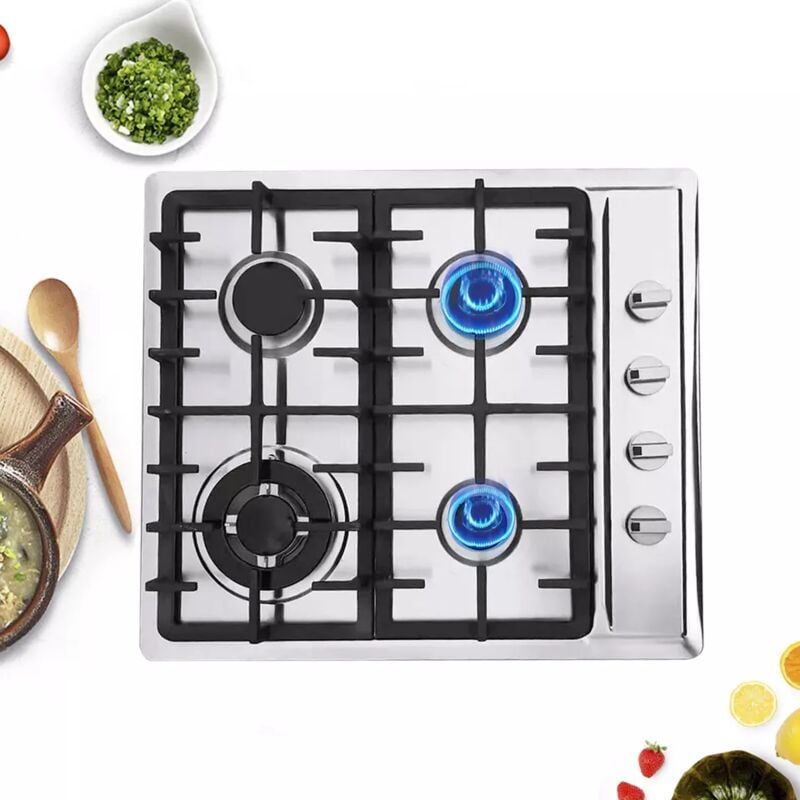 23in 4 brûleurs Cuisine Cuisine à gaz Cuisinière encastrée Top Table de cuisson à gaz lpg/ng
