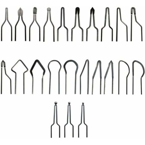 23 Pcs Pyrography Tips, Adjustable Pyrography Tips Kit, Nickel-Chrome Alloy Pyrography Tip, Professional Mini Heating Wire, Wood Burning Accessories