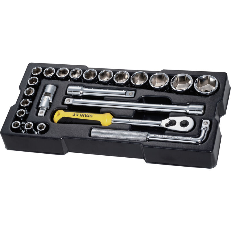 

Stanley ® - Stanley STMT1-74173 Transmodule. 23 piezas de mecánica métrica ½” – 6 puntos