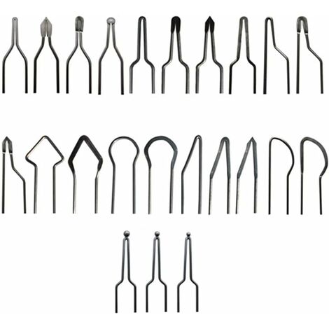 23 Piezas De Puntas De Pirograbado, Kit De Puntas De Pirograbado Ajustables, Puntas De Pirograbado De Aleación De Níquel-Cromo, Mini Cable De Calefacción Profesional, Para Máquina De Pirograbado De 30