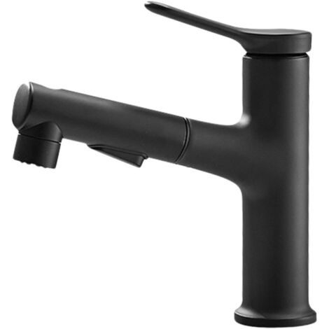 23-Zoll (58 cm) Auszieh-Küchenarmatur, 3 Strahlarten, Einhebel-Ausziehbrause, Waschtischbrause, Keramikventil, Warm-/Kaltwassermischer, hoher Auslauf