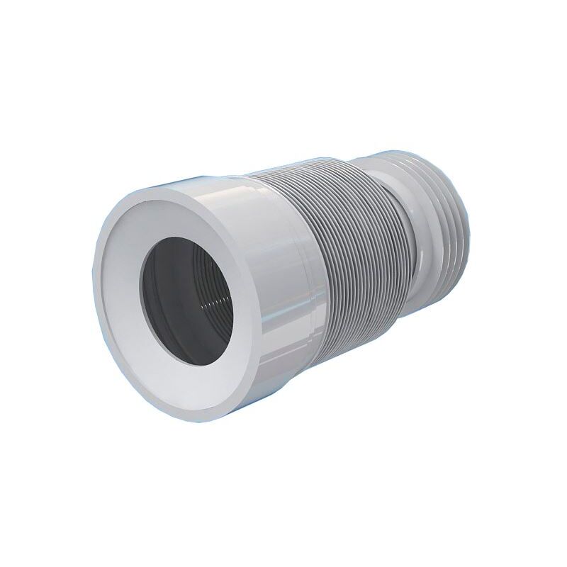 Aniplast - 230-500mm Toilet WC Flexible Toilet Waste Pipe Connector Extension Harmonica Water Outlet