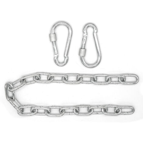 230 kg Hängesessel Kette 50 cm Aufhängung 2 Karabiner für Schaukel Hängematte