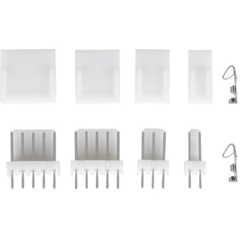 230 Pièces Connecteurs Fils JST Type XH, Aiguilles Droites 2/3/4/5 Broches pour Électronique