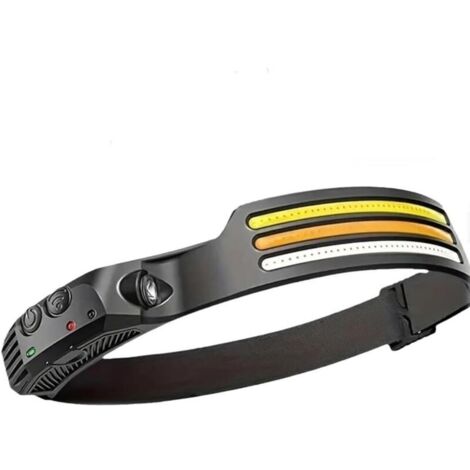230° Ultra-Light Motion-Sensing Headlamp,1800MAH - Rechargeable Headlamp, Lampe Frontale, Headlight, Super Lumineux Étanche Léger Torche Frontale LED Puissante pour Camping, Randonnée