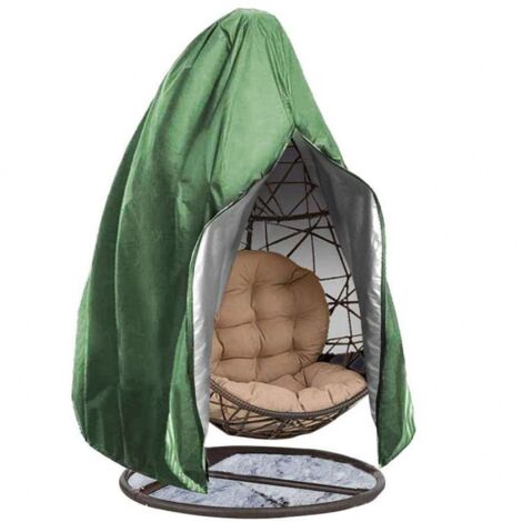 230 x 200 cm Green Hanging Chair Cover for Swing - 210D Oxford Fabric - Waterproof - Windproof and Anti-UV