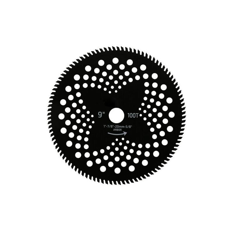 230mm-100T, Lame de scie circulaire de coupe de brosse en carbure mécanique Lame de Débroussailleuse