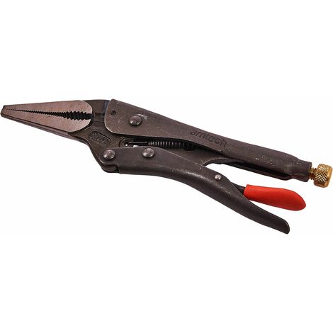 230mm (9") Long nose locking pliers - C1525