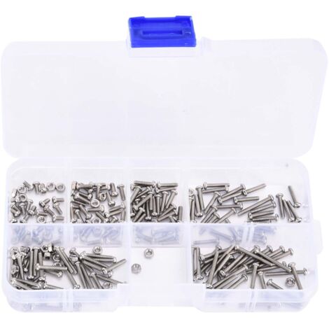 230Pcs Screw Nut Combination Set Stainless Steel M2 Small Volume Tool Accessories230Pcs