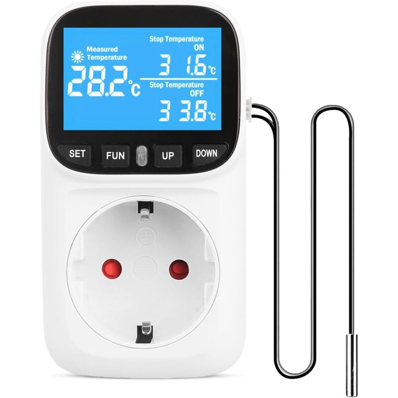 Image of 230V Digital Plug-in Thermostat with Probe,&hellip;