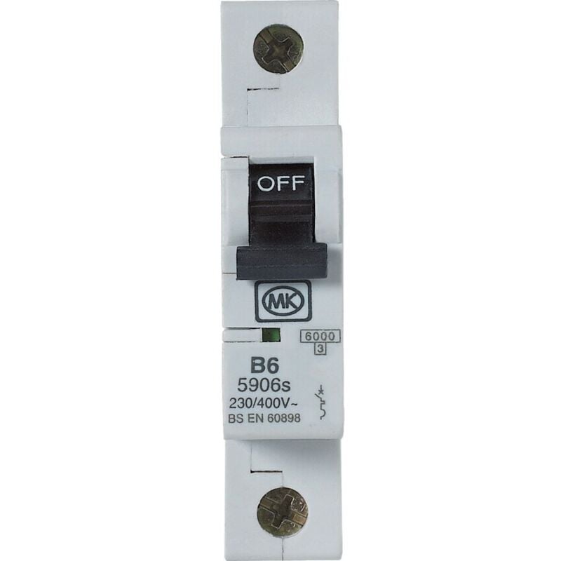 MK Electric 5906SRP2 6amp Miniature Circuit Breaker