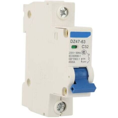 230vac dz47 - 63 interrupt de coupure miniature à 1 pôle 32A