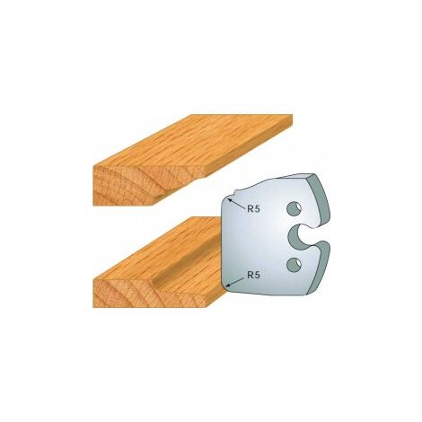 231 : jeu de 2 fers 50 mm plate bande double pour porte outils 50 mm