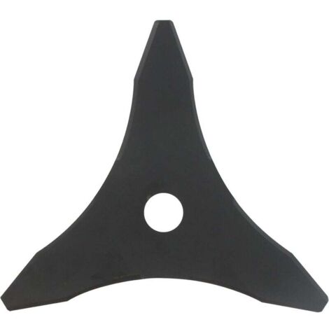 23265 Cuchilla de desbrozadora de tres dientes, filo de corte de 255 mm, orificio: 25,4 mm, grosor: 3 mm