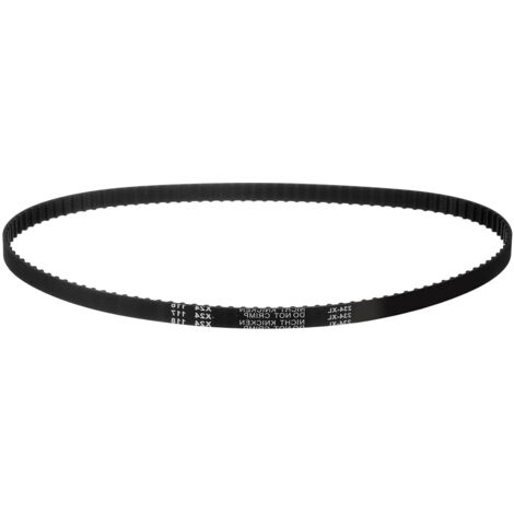 234XL 037 Timing Belt 117 Teeth Black Rubber Toothed Belt, 10mm Width, 5.08mm Pitch, Timing Belt for 3D Printer