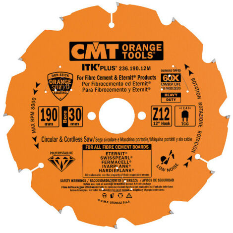 236.180.04H Sageblatt CIRCULAIRE EN DIAMANT Fur FIBROCIMENT D=180X2.4/1.8X20 Z4