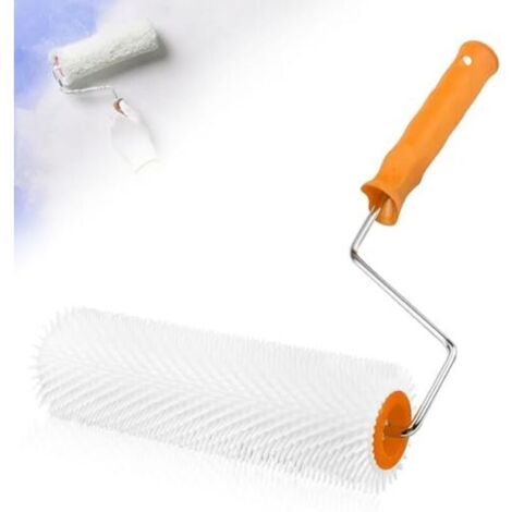23cm spiked roller for leveling compound, aeration roller, spike length 14mm, plastic aeration roller, spiked roller, manual spiked roller, spiked roller