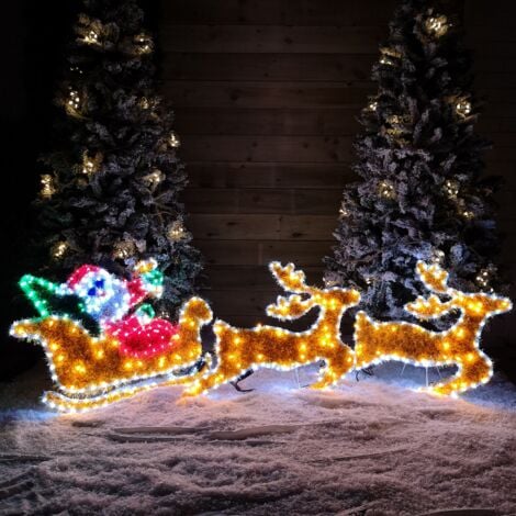 outdoor sleigh christmas decoration