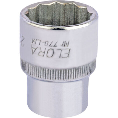 23mm 1/2-Inch Drive Bi-Hexagon Socket by Draper (Model 24682) for 1/2" Square Drive Tools