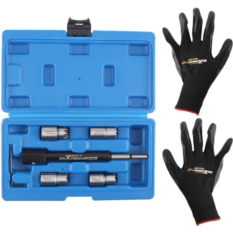 23pcs Coffret Nettoyage Siege D'Injecteur Kit de nettoyage siège injecteur