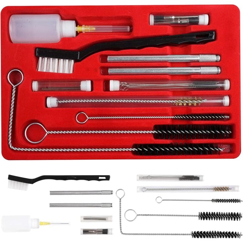 (23PCs) Professionnel kit de Nettoyage pour Pistolet à Peinture avec étui, Ensemble Complet pour Nettoyer Les Pistolets HVLP, Les Pistolets à