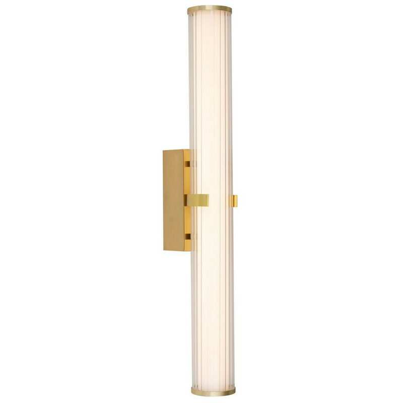 Clamp Led Gold Wall Light 23W. Ip44 - Searchlight