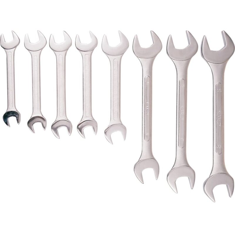 Kennedy - Metric Open Ended Spanner Set, 24 - 50MM, Set of 8