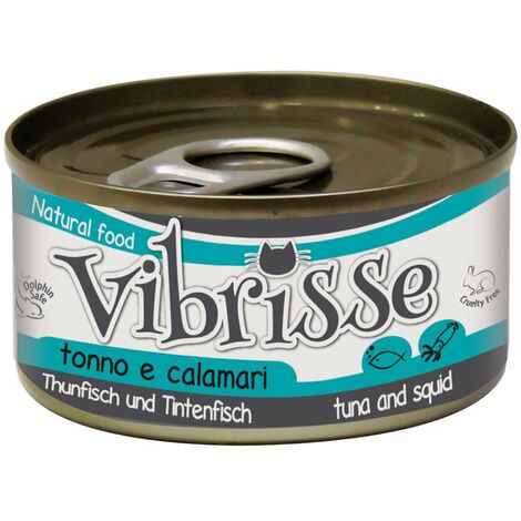 24 boîtes de 70 g chacune: Vibrisse Cat thon et calmar 24 boîtes de 70 g chacune