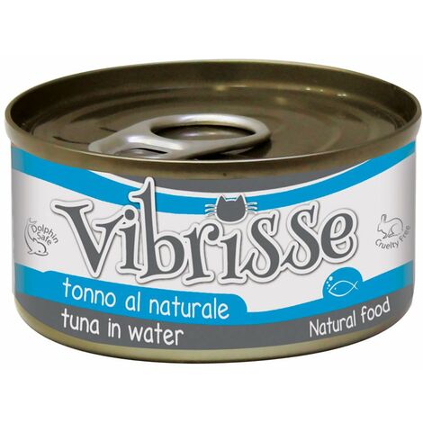 24 boîtes de 70 g chacune: Vibrisse Cat thon naturel
