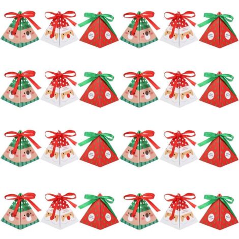 Lot De 24 Boîtes De Noël, Boîtes à Biscuits Nataliz, Boîtes Cadeaux