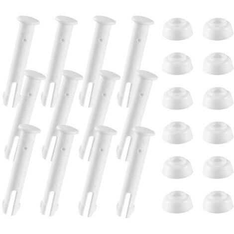 24 broches de joint de piscine en plastique. broches de joint de piscine en plastique et joints en caoutchouc pour piscines à cadre métallique rond de 10 '-12 ' et piscines rectangulaires à cadre méta