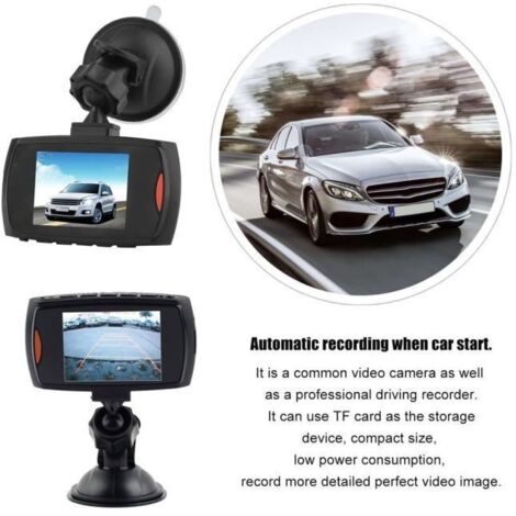 2.4\" caméra DVR de véhicule HD 720P Enregistreur de caméra de véhicule de vision nocturne de voiture de DVR de caméra vidéo