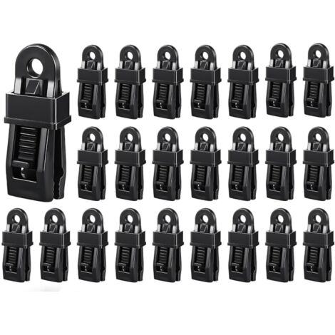 24 clip per teloni, fissaggio teloni per campeggio, roulotte, picnic