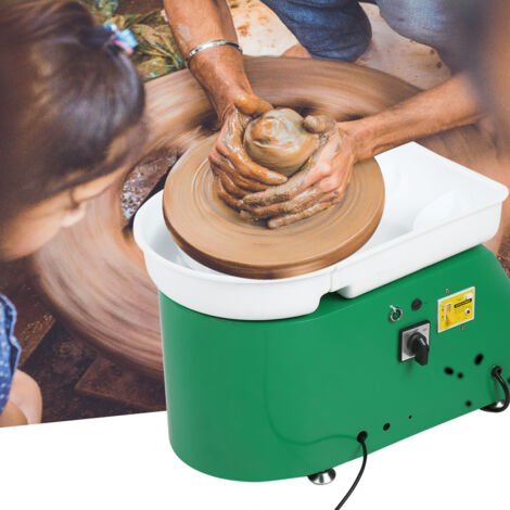 24 cm 350 Watt Elektrische Tpferscheibe Maschine Unabhngige Fupedale Keramik Arbeit Ton Kunsthandwerk DIY Ton Werkzeug