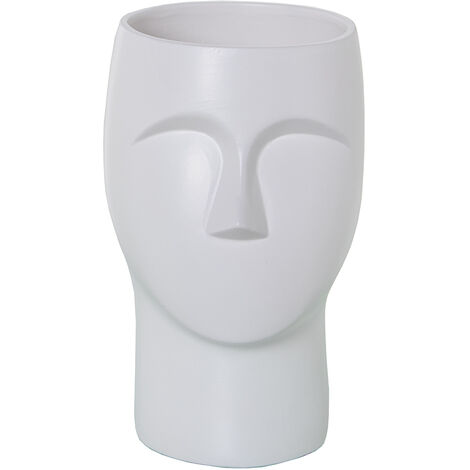 24 cm Keramikvase Matt White Face 13x14x24cmpour alle Stile, um dem Zuhause eine Note zu verleihen