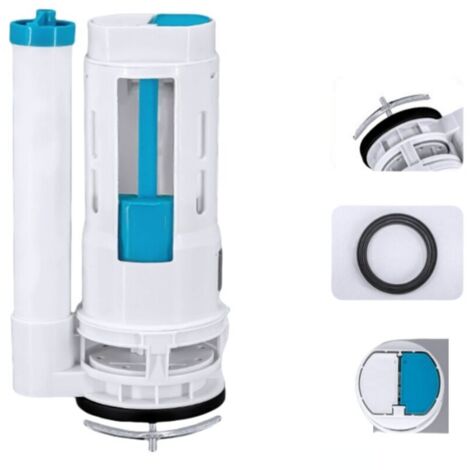 24 cm, toilet water inlet valve, split button, dual flush cistern siphon, white