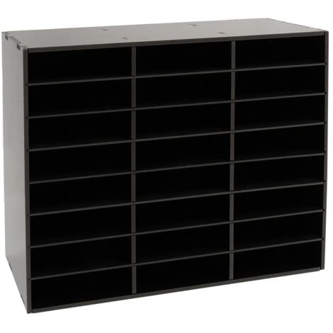 24 Compartiments Littérature Organisateur Document Fichier Rack Bureau Boîte Aux Lettres Porte-Fichiers, Porte-Documents De Bureau