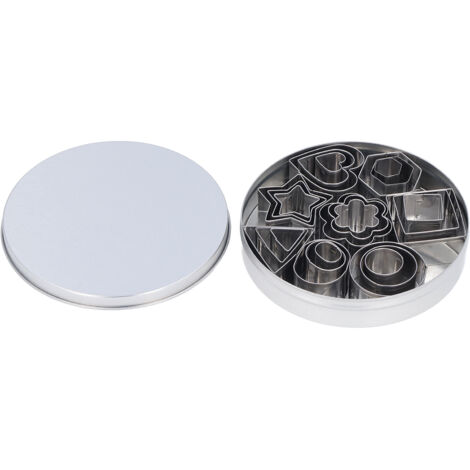 24 Edelstahl-Keksformen für Gebäck, ideal für Kuchen und Mousses