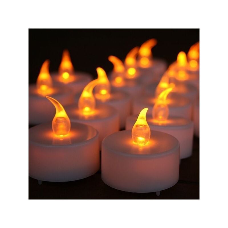 

24 Efecto de llama de velas amarillas
